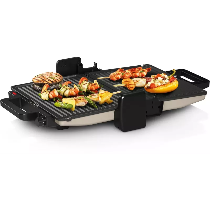 Bosch TCG3302 sidabrinis kontaktinis grilis, 2000 W