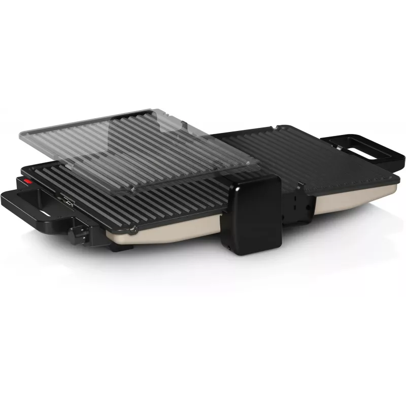 Bosch TCG3302 sidabrinis kontaktinis grilis, 2000 W