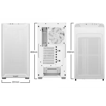 be quiet! PURE BASE 501 Airflow Window White Midi bokštas