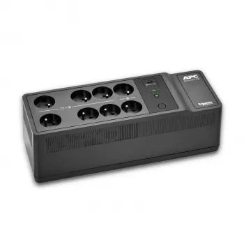APC Back-UPS 500VA/300W nepertraukiamo maitinimo šaltinis, 8 lizdai (Prancūzija/Belgija), USB-A prievadas, keičiama baterija