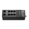 APC Back-UPS 500VA/300W nepertraukiamo maitinimo šaltinis, montuojamas ant grindų/sienos, 230V, 8x Schuko lizdai, USB-A prievadas, keičiama baterija