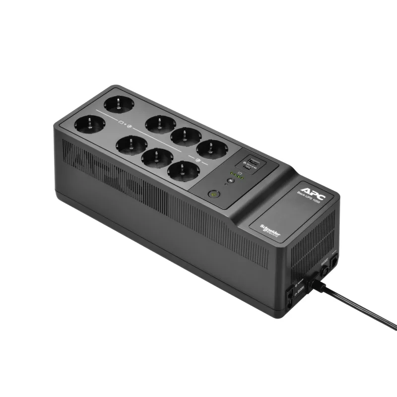 APC Back-UPS 1050VA/600W, 230V, 8x Schuko lizdai, USB A+C, keičiama baterija