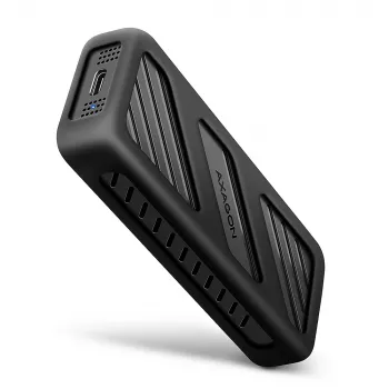 Axagon EEM2-20G USB-C 20Gbps – šarvuotas M.2 NVMe SSD dėklas