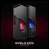 Axagon EEM2-GAM išorinis M.2 dėklas USB-C 10Gbps, be varžtų, NVMe ir SATA SSD