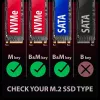 Axagon EEM2-GAM išorinis M.2 dėklas USB-C 10Gbps, be varžtų, NVMe ir SATA SSD