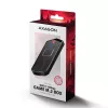Axagon EEM2-GAM išorinis M.2 dėklas USB-C 10Gbps, be varžtų, NVMe ir SATA SSD