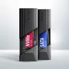 Axagon EEM2-GTS2 išorinis USB-C 10Gbps metalinis dėklas M.2 NVMe ir SATA SSD diskams, bevaržtis