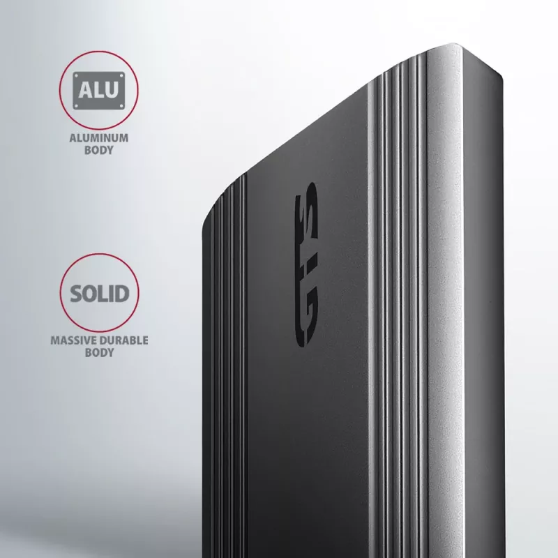 Axagon EEM2-GTS2 išorinis USB-C 10Gbps metalinis dėklas M.2 NVMe ir SATA SSD diskams, bevaržtis