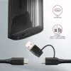 Axagon EEM2-GTS2 išorinis USB-C 10Gbps metalinis dėklas M.2 NVMe ir SATA SSD diskams, bevaržtis