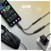 Axagon ADA-HCPD USB-C į 3,5 mm lizdą adapteris – Hi-Res DAC garso adapteris, 384kHz/32bit, PD 60W 3A