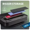 Axagon HMC-UFO USB-C stotelė su M.2 SATA/NVMe lizdu, 1 Gbit/s Ethernet, 384 kHz garsu, USB 3.2 Gen 2 (3.1 Gen 2) Type-C, juoda