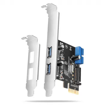„Axagon PCEU-232RS“ PCIe valdiklis 2 išoriniai + 2 vidiniai USB 5 Gbps