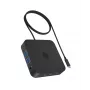 ICY BOX IB-DK4090-C Docking USB 3.2 Gen 2 (3.1 Gen 1) Type-C juoda