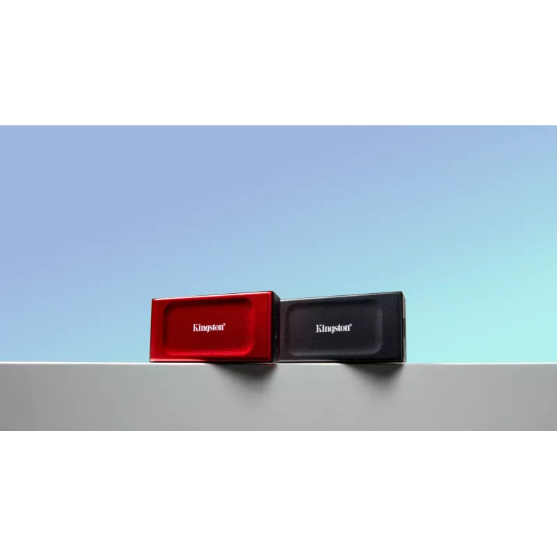 Kingston XS1000 2TB raudonas išorinis SSD USB 3.2 Gen 2