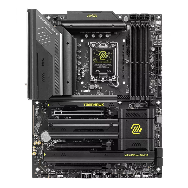 MSI MAG Z890 TOMAHAWK WIFI pagrindinė plokštė Intel Z890 LGA 1851 (Socket V1) ATX