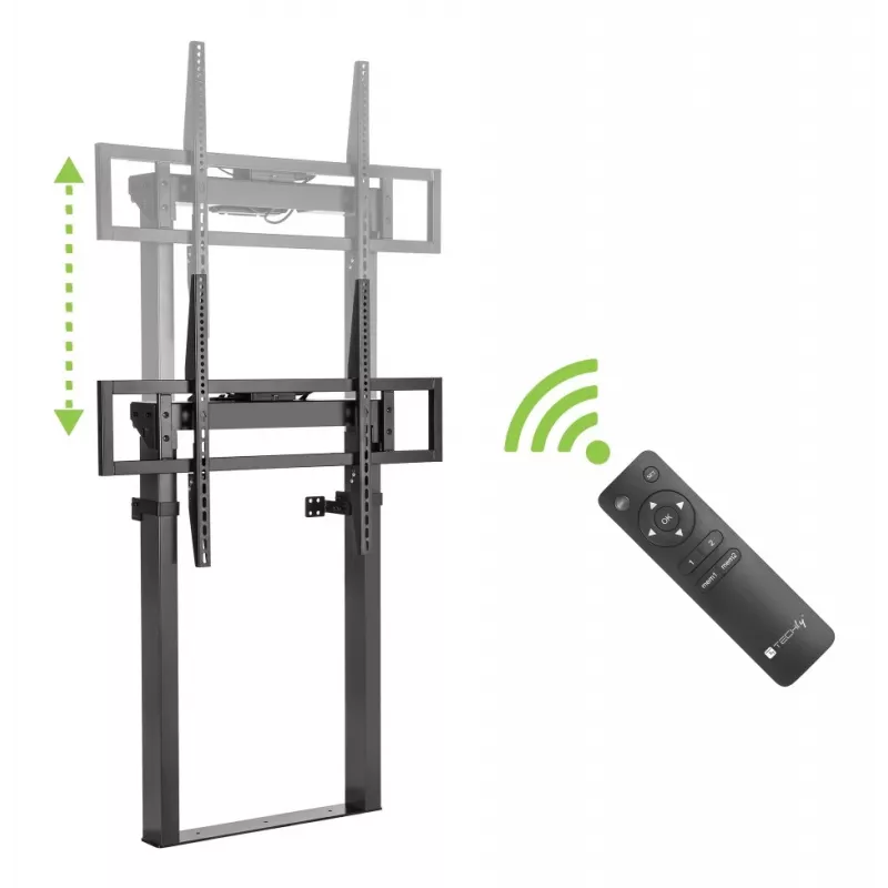 TV laikiklis Techly ICA-TR68MW iki 100 colių (2,54 m) juodas