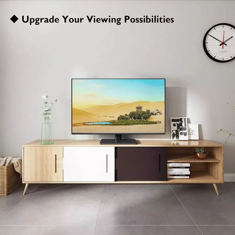 Techly ICA-LCD 323S stovo laikiklis monitoriui 109,2 cm (43 col.) stalas Juoda