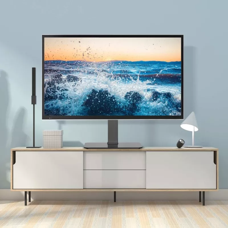 Techly ICA-LCD 323M monitorinis stovas / laikiklis 139,7 cm (55 colių) stalas Juoda