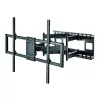 Techly Slim sieninis laikiklis 60-120 colių LCD LED televizoriui, juodas, maksimali apkrova 120 kg