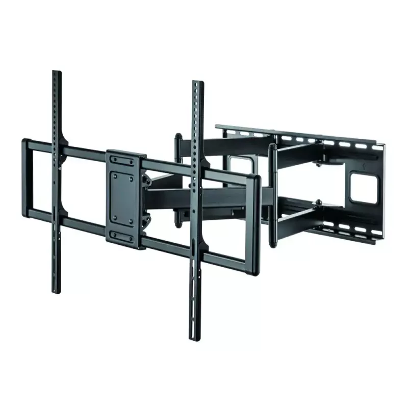 Techly Slim sieninis laikiklis 60-120 colių LCD LED televizoriui, juodas, maksimali apkrova 120 kg