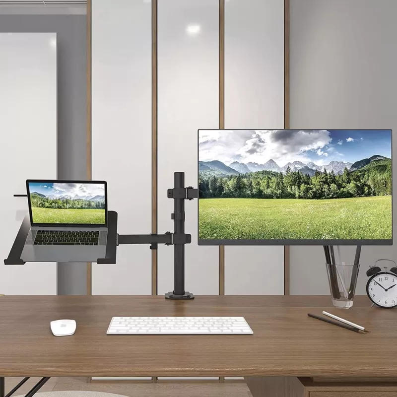 Techly ICA-LCD 174NB monitorių stovas / laikiklis 81,3 cm (32 col.) stalas Juoda