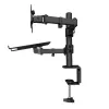 Techly ICA-LCD 174NB monitorių stovas / laikiklis 81,3 cm (32 col.) stalas Juoda