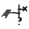 Techly ICA-LCD 174NB monitorių stovas / laikiklis 81,3 cm (32 col.) stalas Juoda