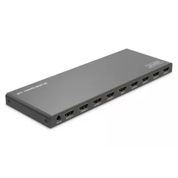 DIGITUS 1x8 HDMI skirstytuvas. 4K/60Hz HDCP 2.3. EDID valdymas