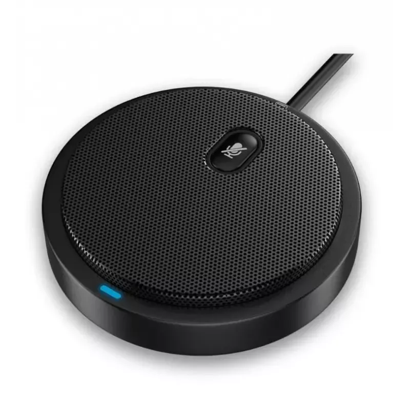Konferencinis mikrofonas TECHLY 362725, USB-A, įvairiakryptis, 3 m diapazonas, 100–16000 Hz, 680 Ω, metalinis korpusas, 2 m laidas