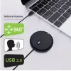 Konferencinis mikrofonas TECHLY 362725, USB-A, įvairiakryptis, 3 m diapazonas, 100–16000 Hz, 680 Ω, metalinis korpusas, 2 m laidas