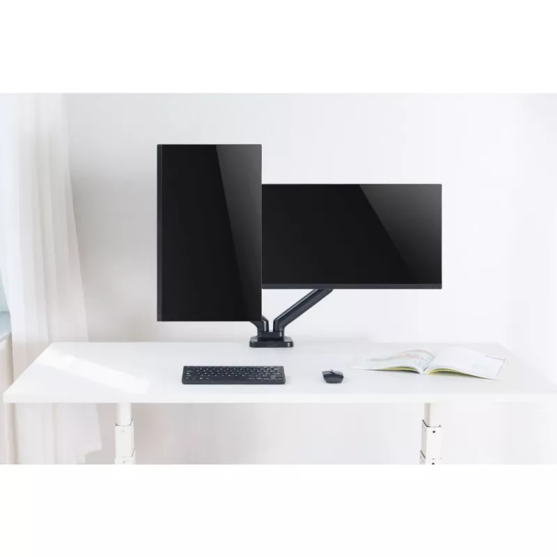 Techly ICA-LCD 462B monitor laikiklis / stovas 81,3 cm (32 col.) stalas Juoda