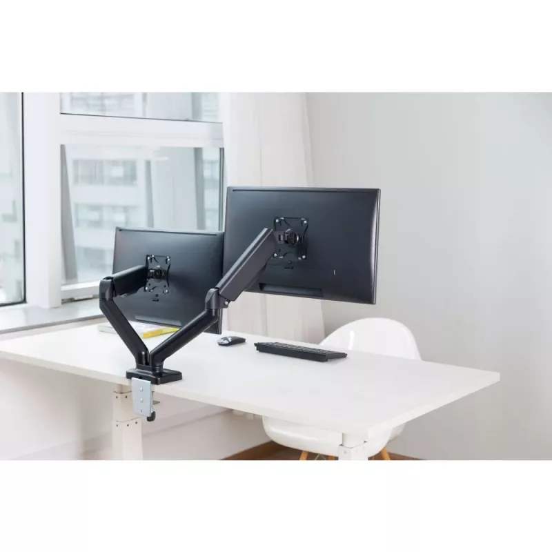 Techly ICA-LCD 462B monitor laikiklis / stovas 81,3 cm (32 col.) stalas Juoda
