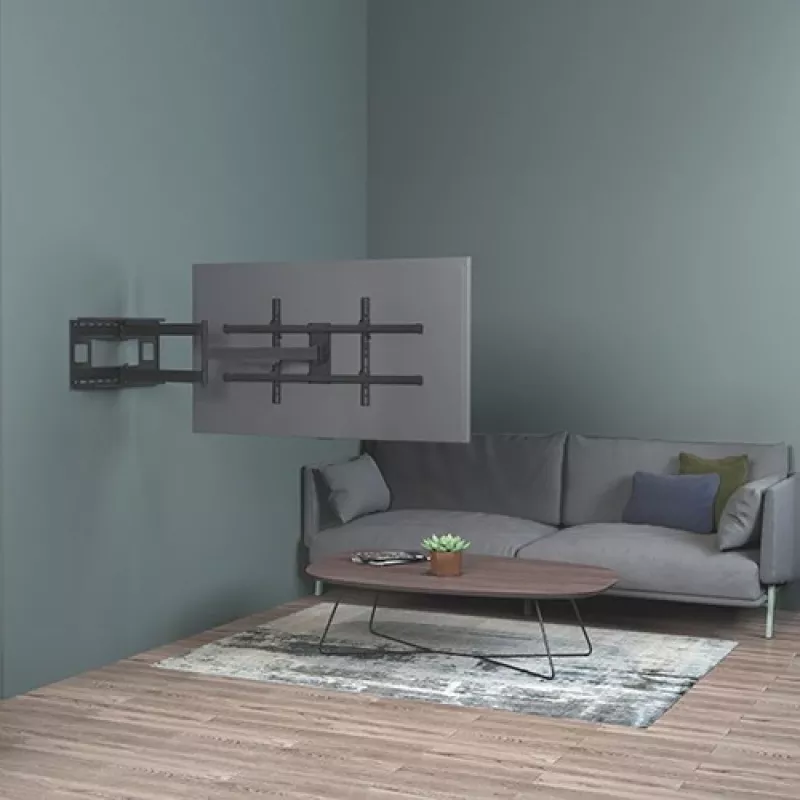 Techly ICA-PLB 490 TV laikiklis/sieninis stovas 2.03 m (80 colių) Juodas