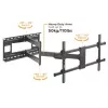 Techly ICA-PLB 490 TV laikiklis/sieninis stovas 2.03 m (80 colių) Juodas
