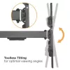 Techly ICA-PLB 490 TV laikiklis/sieninis stovas 2.03 m (80 colių) Juodas