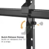 Techly ICA-PLB 490 TV laikiklis/sieninis stovas 2.03 m (80 colių) Juodas