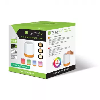Stalinė lempa Techly I-LED TOUCH 1.6 W balta LED liečiama