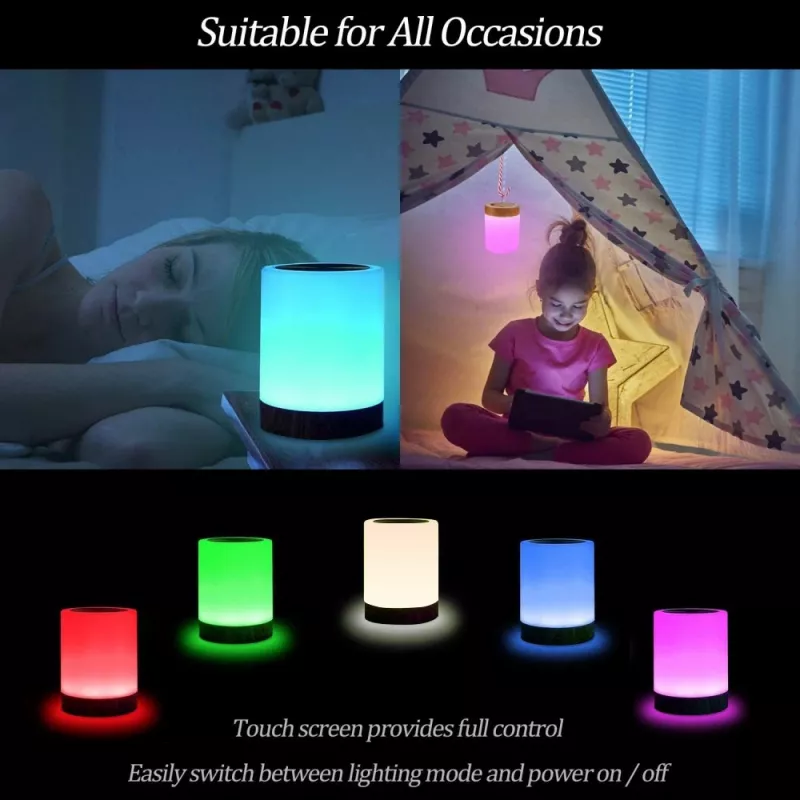 Stalinė lempa Techly I-LED TOUCH 1.6 W balta LED liečiama