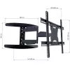 Techly 40-65 Ultra Slim Full Motion LCD TV sieninis laikiklis juodas ICA-PLB 171L