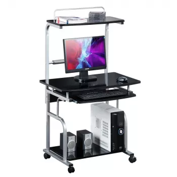 Kompiuterinis stalas Techly ICA-TB 7800BK, blizganti juoda