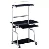 Kompiuterinis stalas Techly ICA-TB 7800BK, blizganti juoda