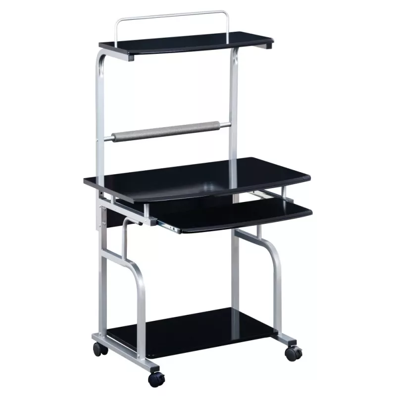 Kompiuterinis stalas Techly ICA-TB 7800BK, blizganti juoda