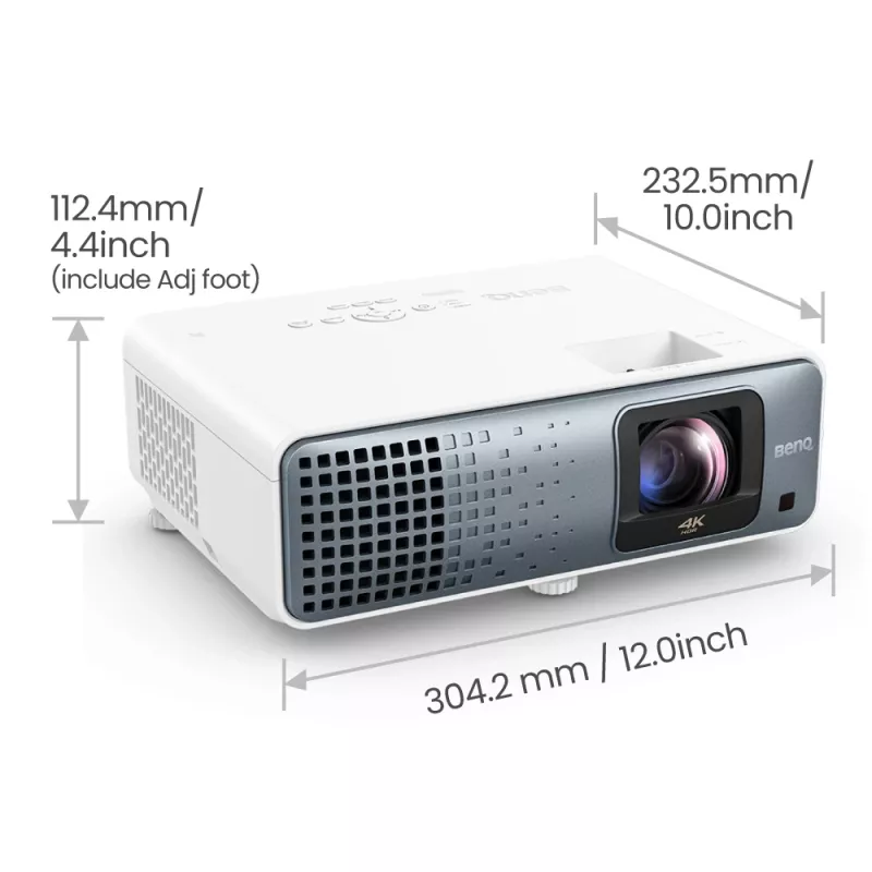 Projektorius BenQ TK710STi trumpo fokusavimo 3200 ANSI liumenų DLP UHD 4K (3840x2160) 3D juodas, baltas