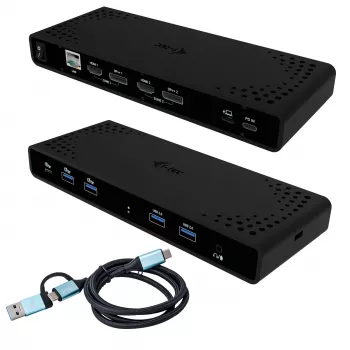 i-tec Universal Dual 4K Display Dock stotelė su 85W įkrovimu