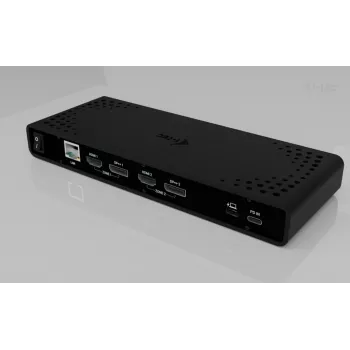 i-tec Universal Dual 4K Display Dock stotelė su 85W įkrovimu