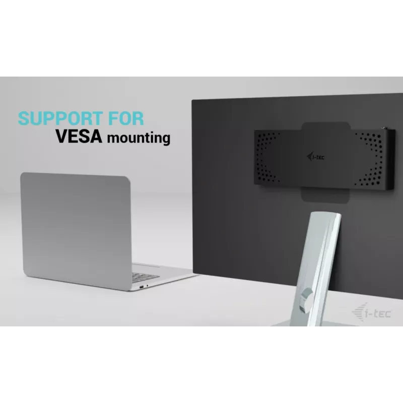 i-tec Universal Dual 4K Display Dock stotelė su 85W įkrovimu