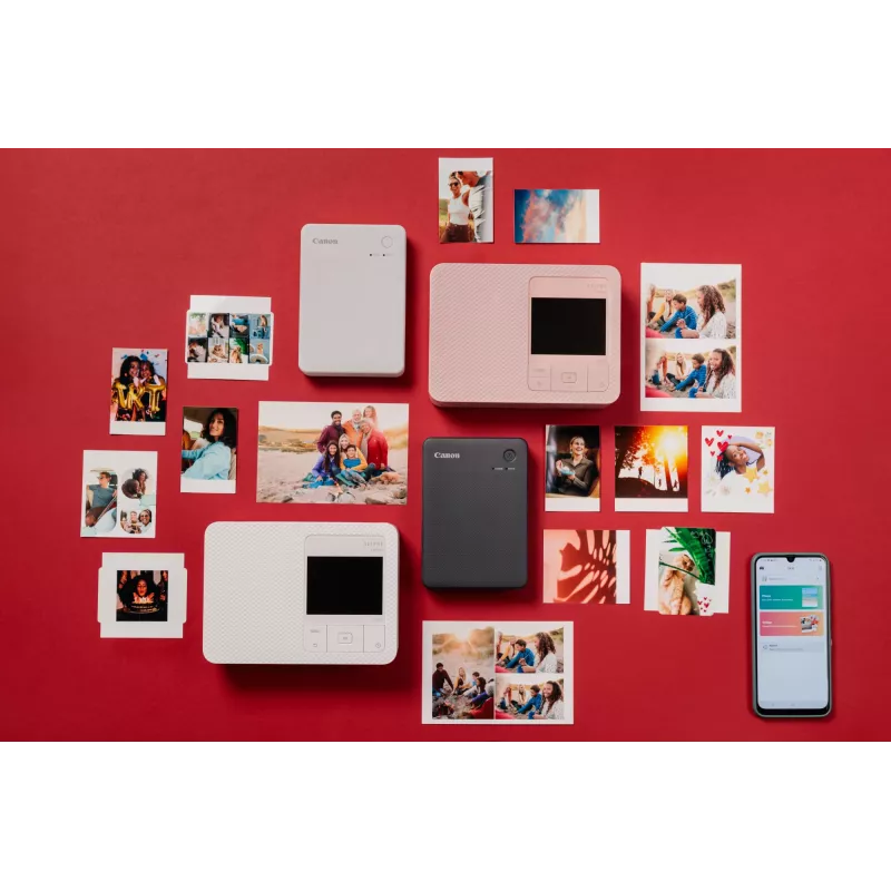 Canon SELPHY QX20 BK nešiojamas nuotraukų spausdintuvas, sublimacinis, 287 x 287 DPI, 7,2x8,5 cm, Wi-Fi