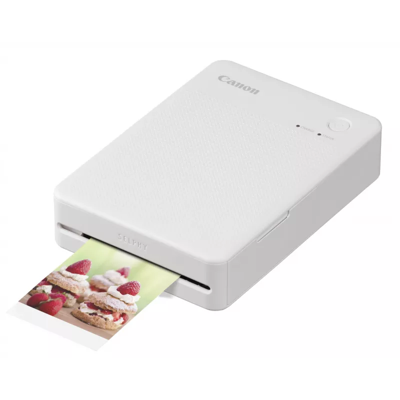 Canon SELPHY QX20 WH – nešiojamas nuotraukų spausdintuvas (dažų sublimacija, 287 x 287 DPI, 7,2x8,5 cm, Wi-Fi, balta)