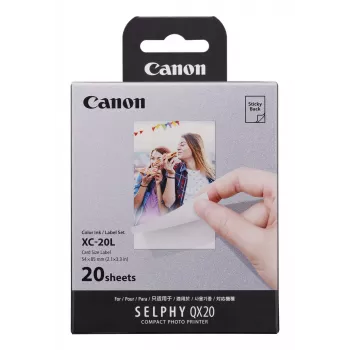 Canon XC-20L dažų sublimacinis popierius, 5,4x8,5 cm, 20 vnt.