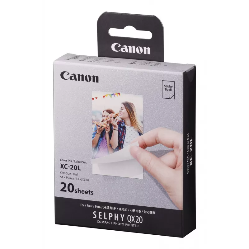 Canon XC-20L dažų sublimacinis popierius, 5,4x8,5 cm, 20 vnt.